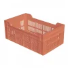 Caisse ajourée sans poignée empilable 500 X 300 20 L - terracotta