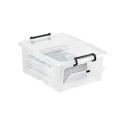 Caisse avec couvercle papillon et ouverture façade 20 l