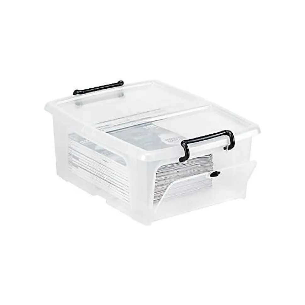 Caisse avec couvercle papillon et ouverture façade 20 l
