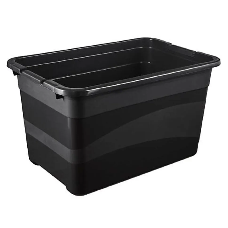 Caisse de rangement avec couvercle 52 litres - Rouge