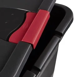 Caisse de rangement avec couvercle 52 litres - Rouge