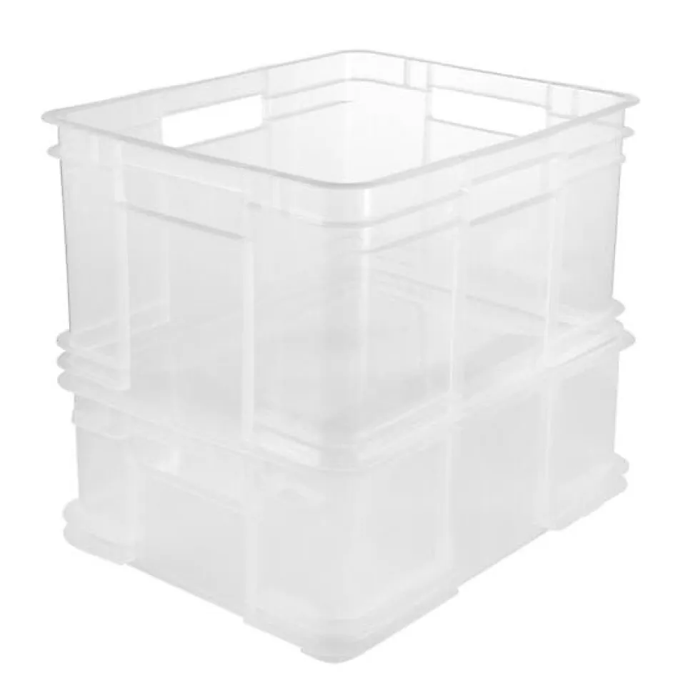 Caisse de Rangement Empilable 28 litres Euro-Box XL - Transparent