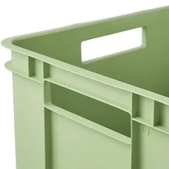 Caisse de Rangement Empilable en plastique recyclé 28 litres - Vert
