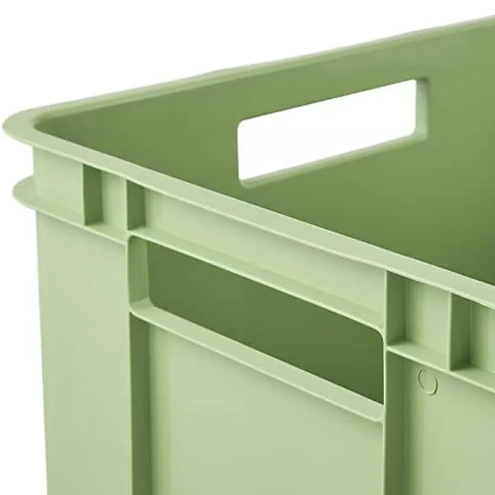 Caisse de Rangement Empilable en plastique recyclé 28 litres - Vert