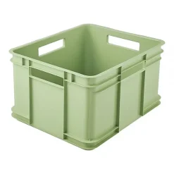 Caisse de Rangement Empilable en plastique recyclé 28 litres - Vert