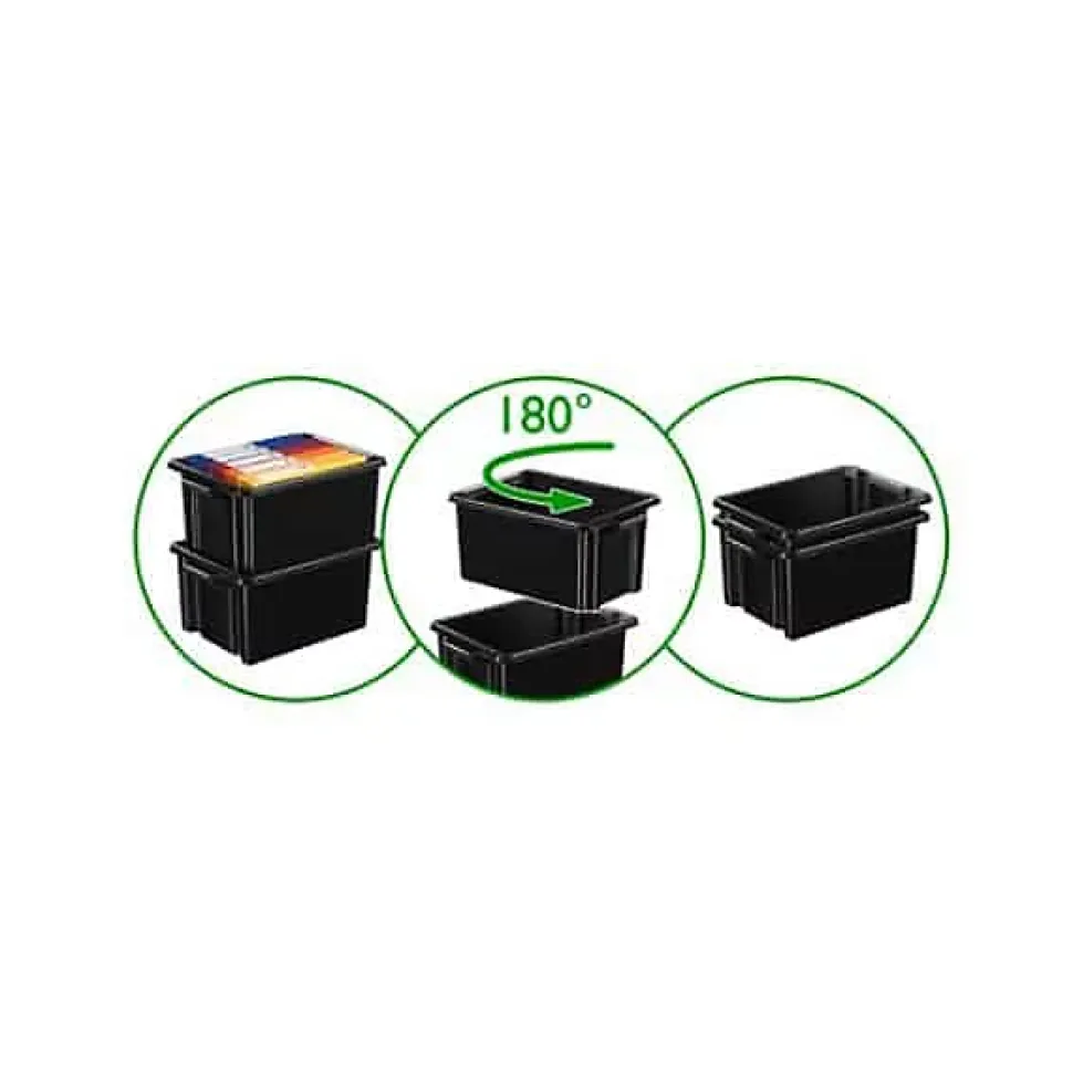 Caisse de rangement Professionnelle empilable 32 litres
