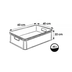 Caisse de rangement spécial extérieur 45 litres