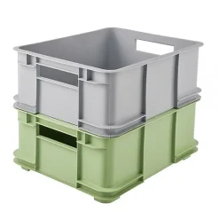 Caisse Empilable en plastique recyclé 20 litres - Vert