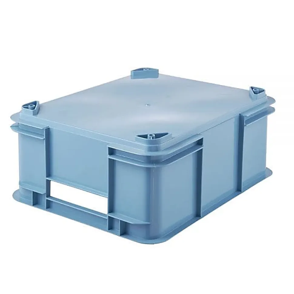 Caisse Empilable en plastique recyclé 20 litres - Bleu