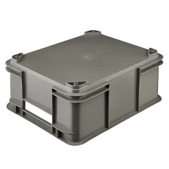 Caisse Empilable en plastique recyclé 20 litres - Gris