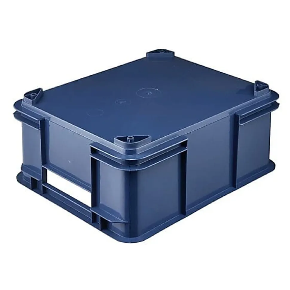 Caisse Empilable en plastique recyclé 20 litres - Bleu Foncé