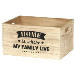 Caisse en bois empilables Home (Lot de 3)