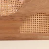 Caisse en bois et rotin 30x20cm