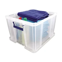 Caisse en plastique avec couvercle professionnelle 48 litres
