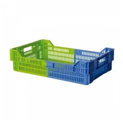 Caisse liaison froide bicolore 27 L - bleu/vert