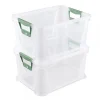 Caisse Plastique Empilable Translucide 20 litres - Naturel