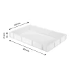 Caisse pleine 600 x 400 x 76 mm 14 L - blanc