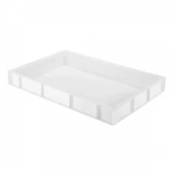 Caisse pleine 600 x 400 x 76 mm 14 L - blanc