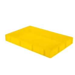 Caisse pleine 600 x 400 x 76 mm 14 L - jaune