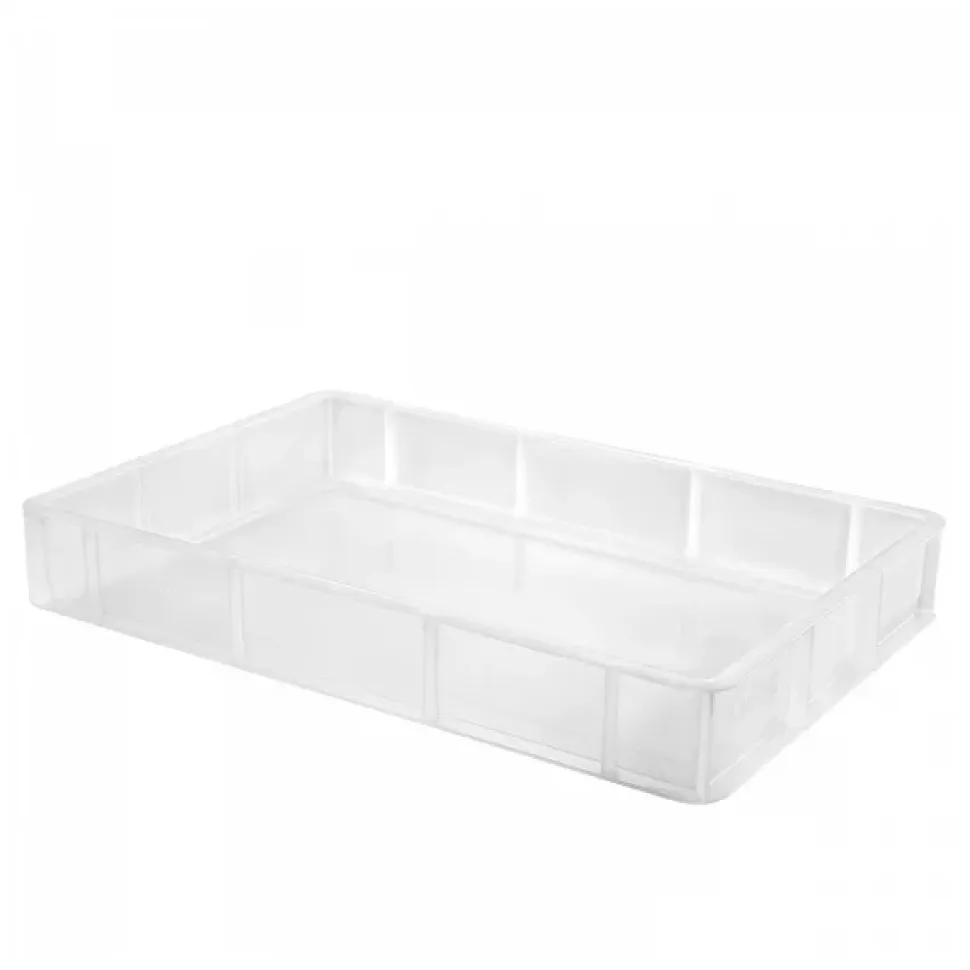 Caisse pleine 600 x 400 x 90 mm 15 L - translucide