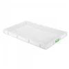 Caisse pleine biosourcée 600 x 400 x 55 mm 9 L - blanc