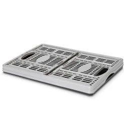 Caisse pliable en plastique Stuva noir et gris 33 L