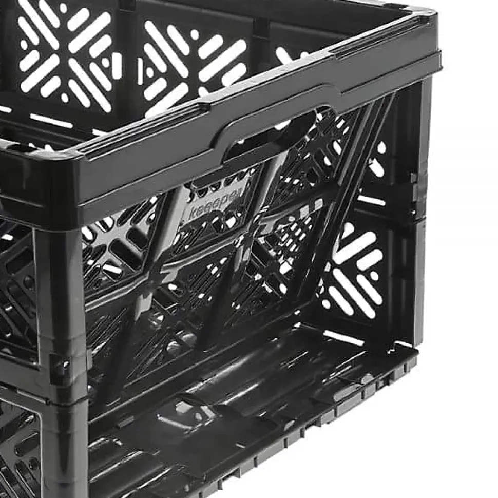Caisse pliante 32 litres noire ida - Noir