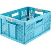 Caisse Pliante en Plastique Recyclé 32 litres - Bleu