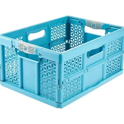 Caisse Pliante en Plastique Recyclé 32 litres - Bleu