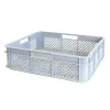 Caisse renforcée ajourée avec poignées empilable 11L - 400 x 350 x 110 gris