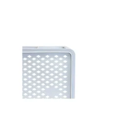 Caisse renforcée ajourée avec poignées empilable 11L - 400 x 350 x 110 gris