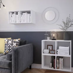 Caisson blanc GoodHome Atomia H. 37,5 x L. 75 x P. 35 cm
