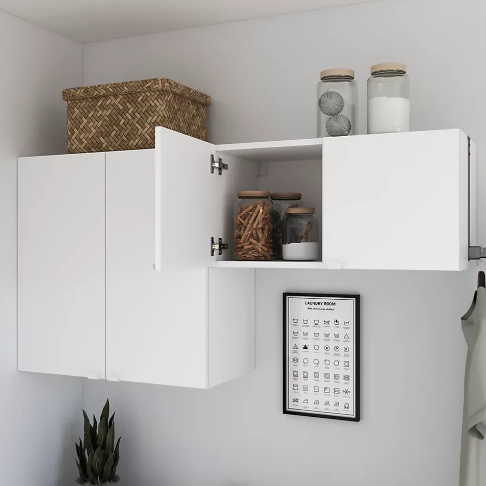 Caisson blanc GoodHome Atomia H. 37,5 x L. 75 x P. 35 cm