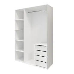 Caisson blanc GoodHome Atomia H. 225 x L. 100 x P. 58 cm