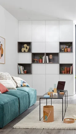 Caisson blanc GoodHome Atomia H. 37,5 x L. 37,5 x P. 20 cm