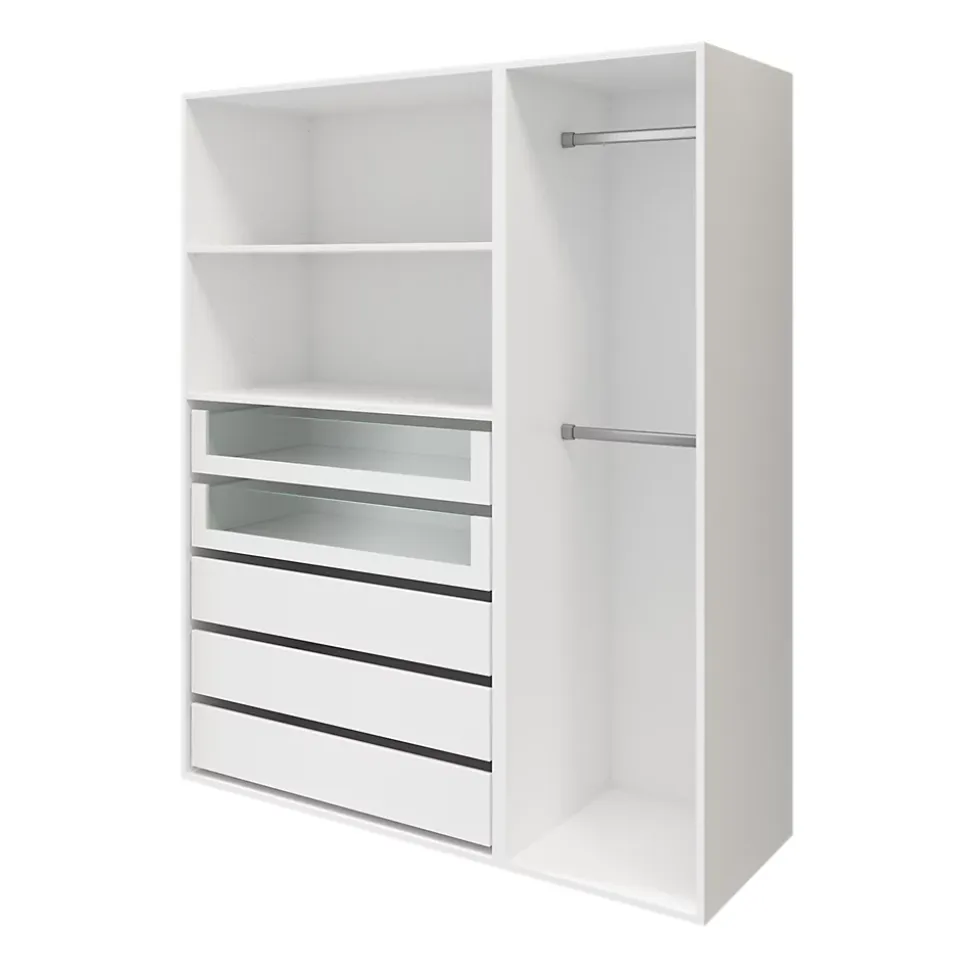 Caisson blanc GoodHome Atomia H. 187,5 x L. 100 x P. 58 cm