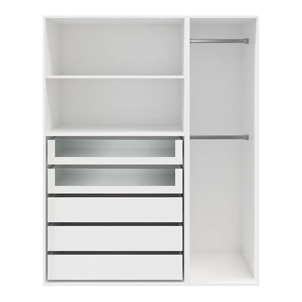 Caisson blanc GoodHome Atomia H. 187,5 x L. 100 x P. 58 cm