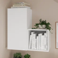 Caisson blanc GoodHome Atomia H. 75 x L. 37,5 x P. 35 cm