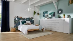 Caisson blanc GoodHome Atomia H. 112,5 x L. 75 x P. 45 cm
