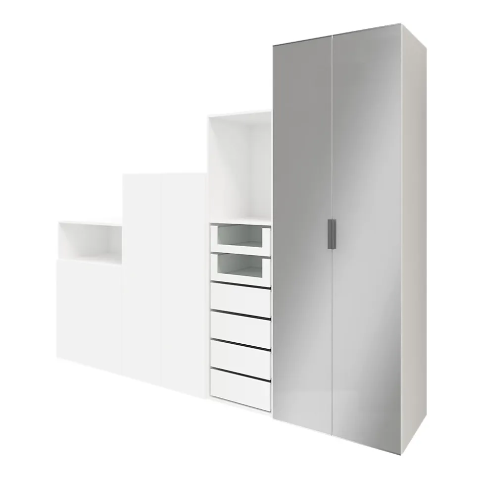 Caisson blanc GoodHome Atomia H. 225 x L. 75 x P. 58 cm