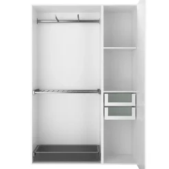 Caisson blanc GoodHome Atomia H. 225 x L. 100 x P. 45 cm