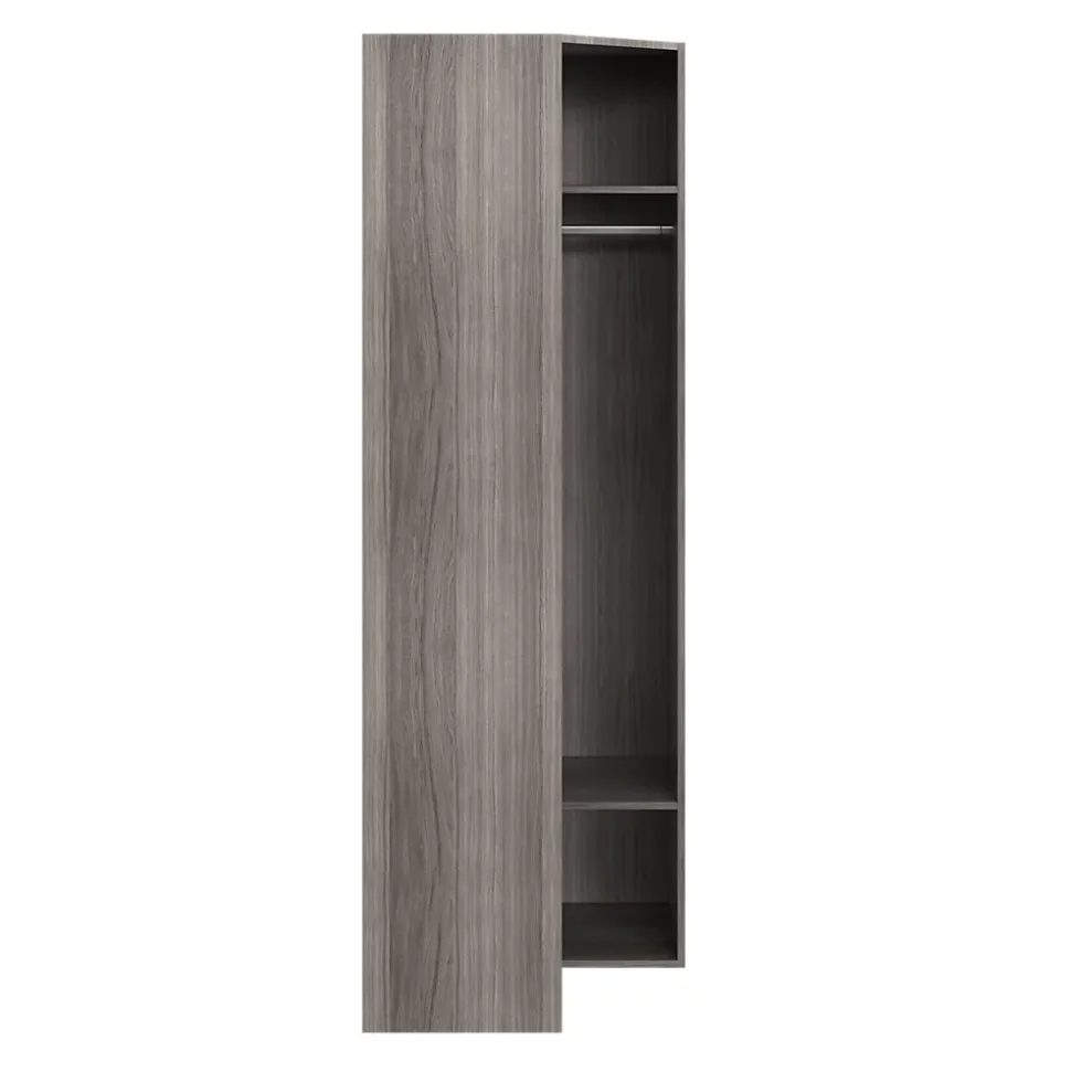 Caisson d'angle effet chêne grisé GoodHome Atomia H. 225 x L. 75 x P. 45 cm