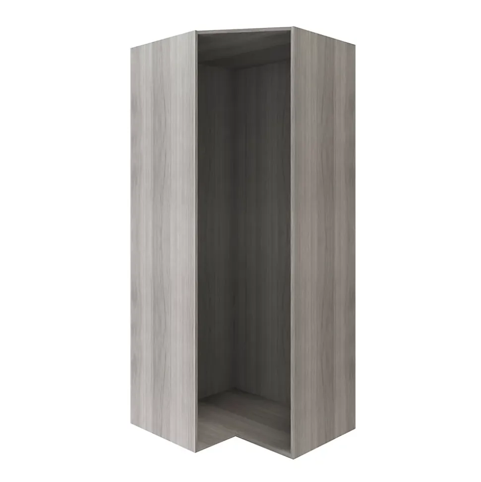 Caisson d'angle effet chêne grisé GoodHome Atomia H. 225 x L. 100 x P. 89 cm
