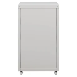 Caisson de bureau à roulettes Kökar acier 48 x 28 x 41 cm blanc mat en.casa