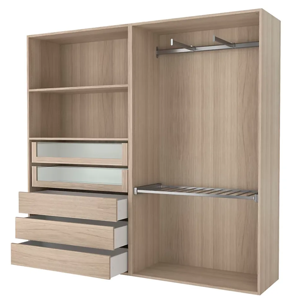 Caisson effet chêne GoodHome Atomia H. 187,5 x L. 100 x P. 45 cm