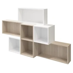 Caisson effet chêne GoodHome Atomia H. 75 x L. 37,5 x P. 35 cm