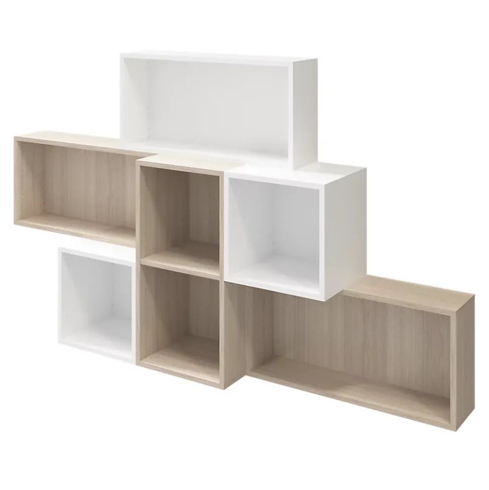 Caisson effet chêne GoodHome Atomia H. 75 x L. 37,5 x P. 35 cm
