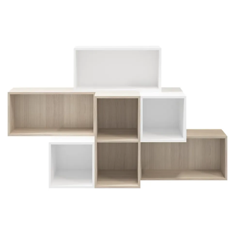 Caisson effet chêne GoodHome Atomia H. 75 x L. 37,5 x P. 35 cm