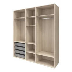 Caisson effet chêne GoodHome Atomia H. 225 x L. 75 x P. 58 cm