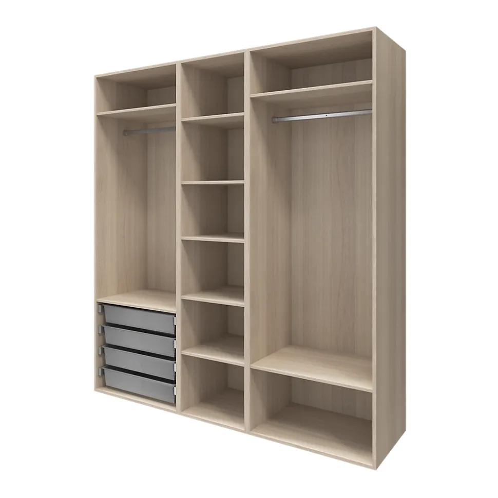 Caisson effet chêne GoodHome Atomia H. 225 x L. 75 x P. 58 cm